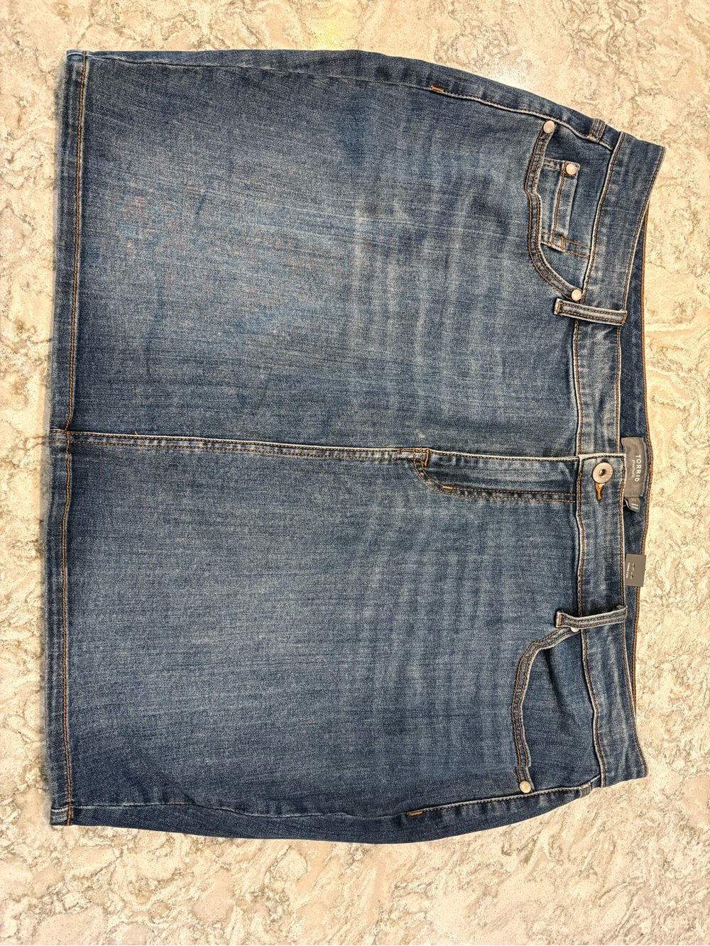 NWT Torrid Mini Denim Straight Skirt - Picture 5 of 9